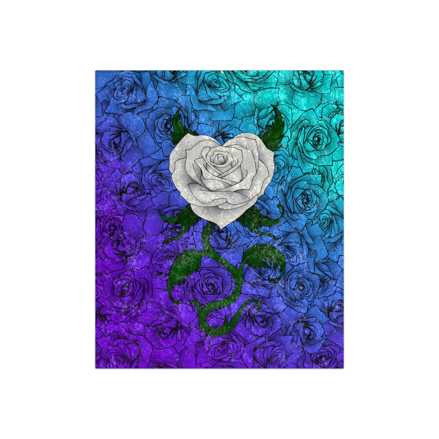 Blurple Rose Velvet Blanket (Capricorn)