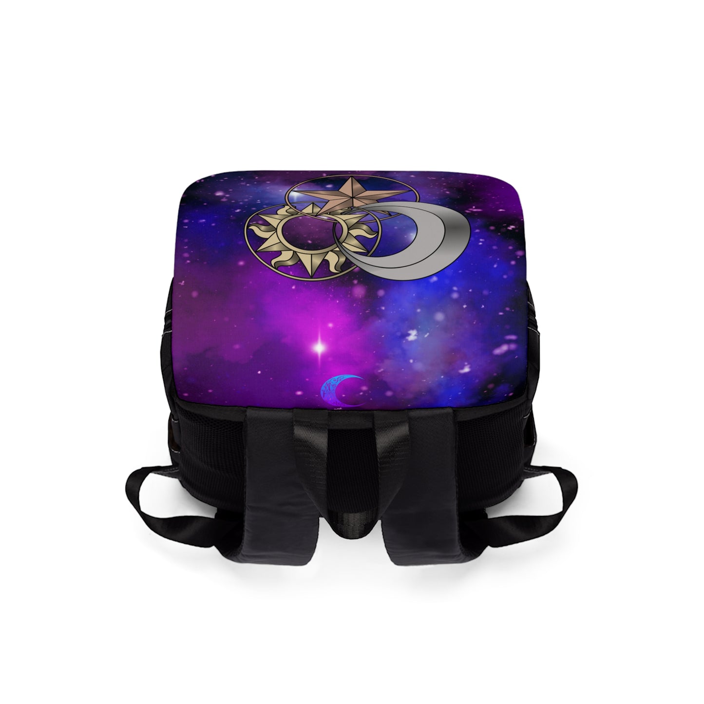 Celestial Trinity Casual Shoulder Backpack (Magenta)