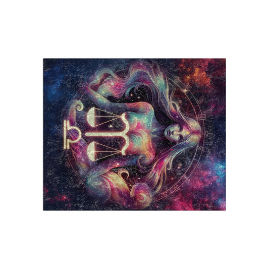 Celestial Zodiac Velvet Blanket (Libra)