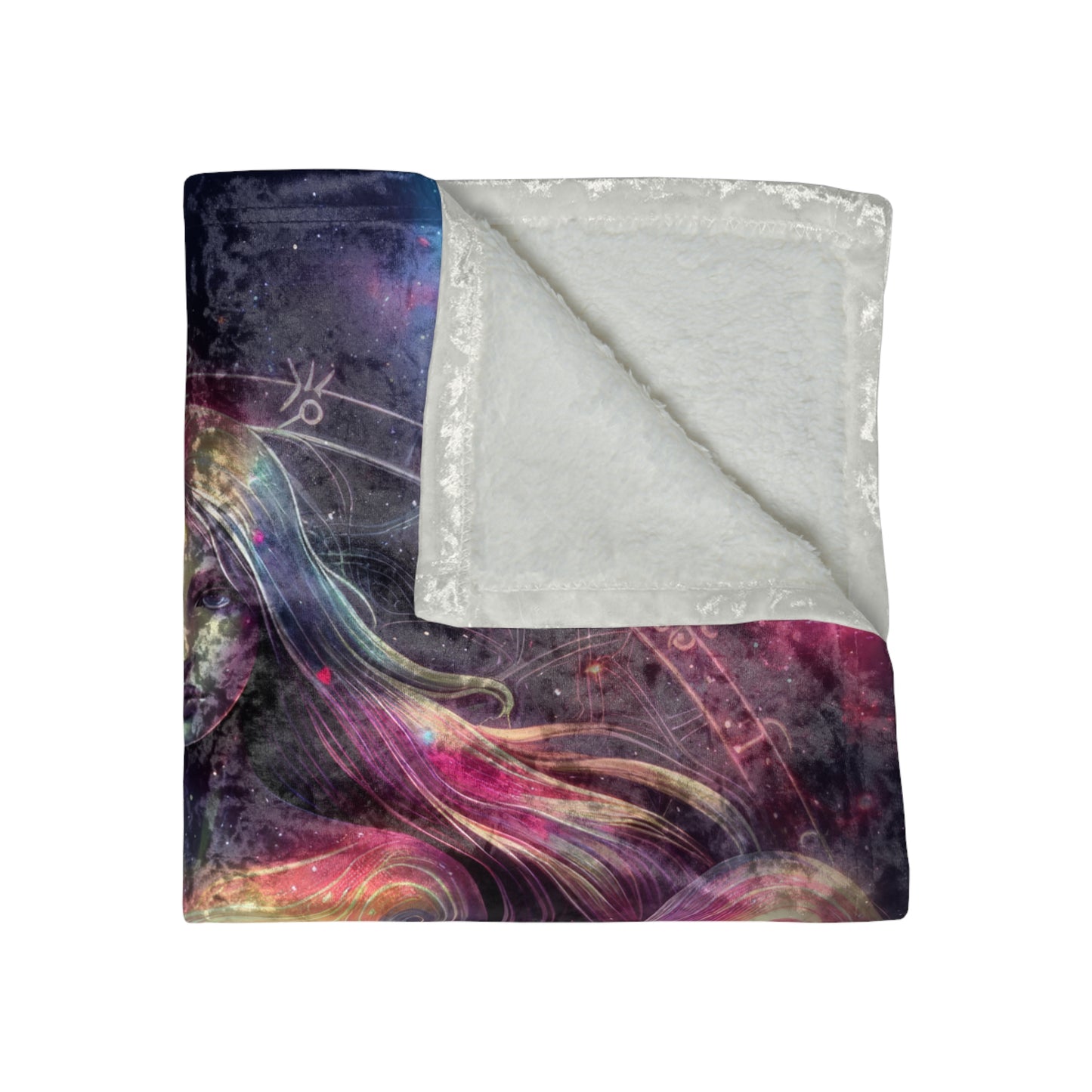 Celestial Zodiac Velvet Blanket (Libra)