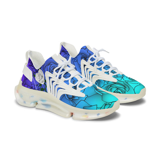 Floral Mesh Sneakers for Women (BLURPLE)