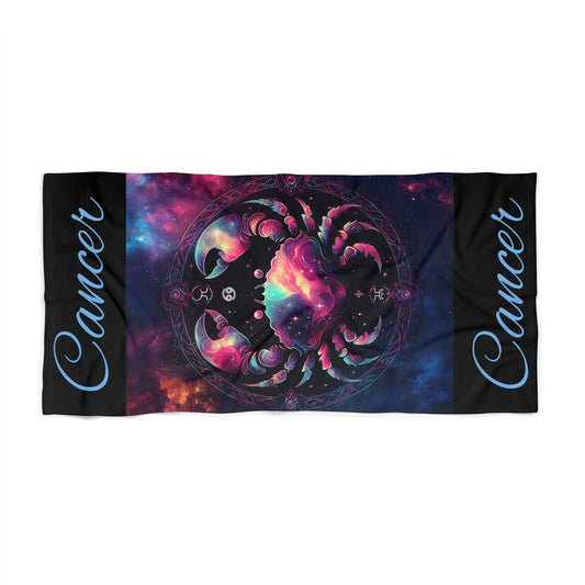 Astrological Cancer Beach Towel