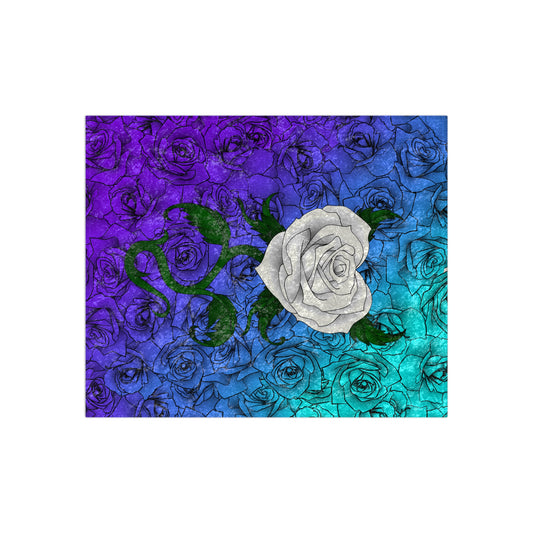 Blurple Rose Velvet Blanket (Capricorn)