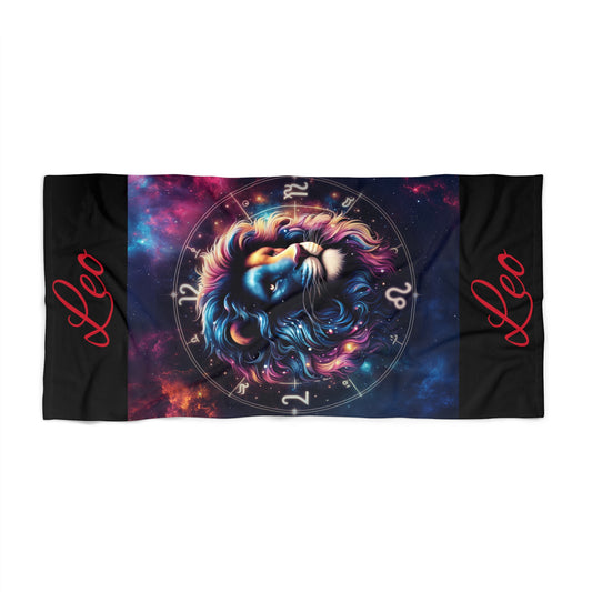 Astrological Leo Beach Towel
