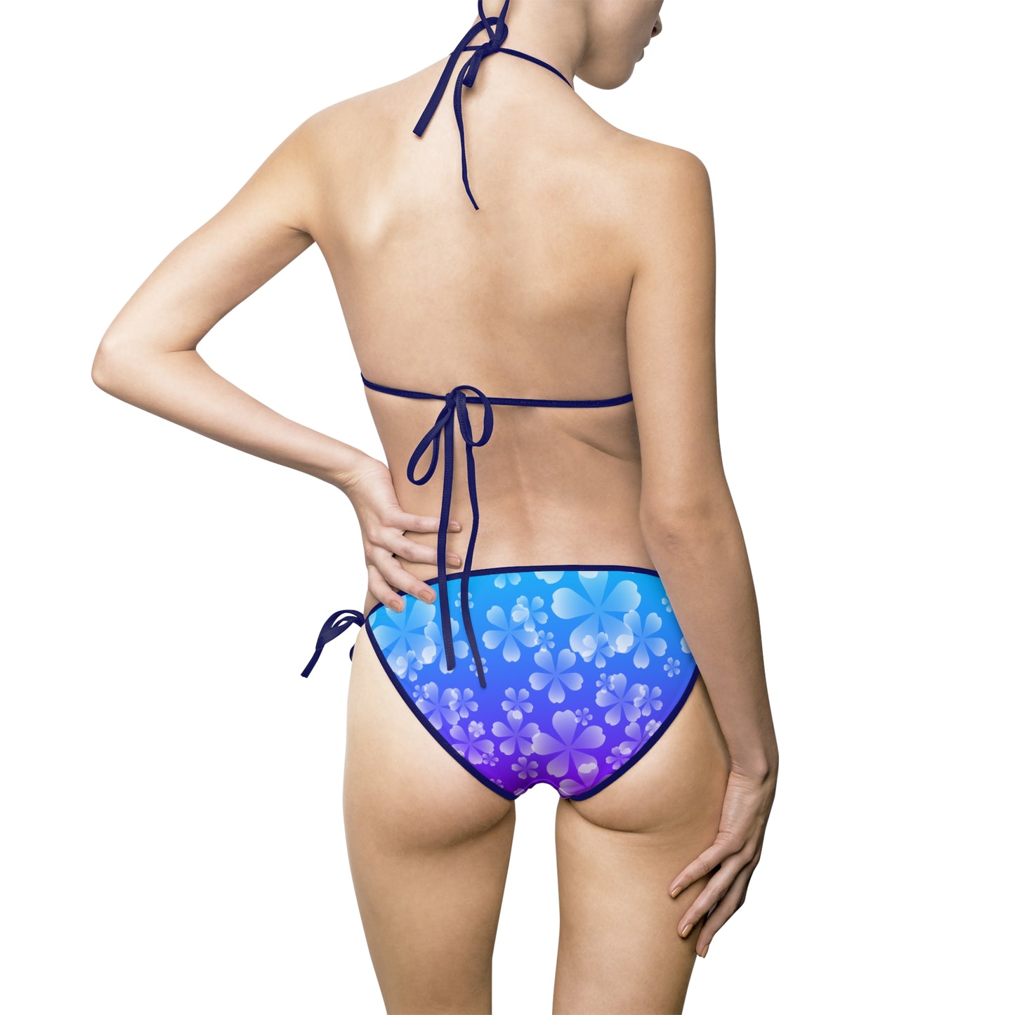 Blurple Sakura Bikini Swimsuit