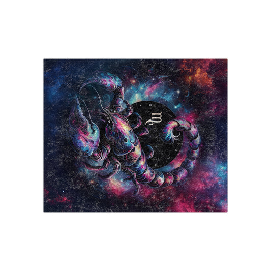 Celestial Zodiac Velvet Blanket (Scorpio)