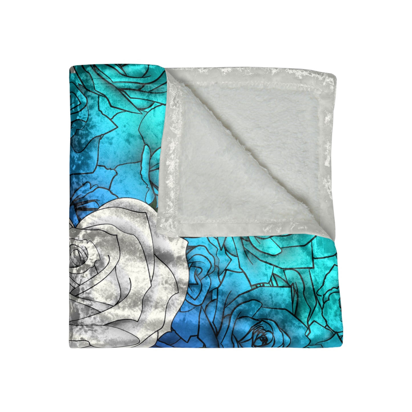 Blurple Rose Velvet Blanket (Capricorn)