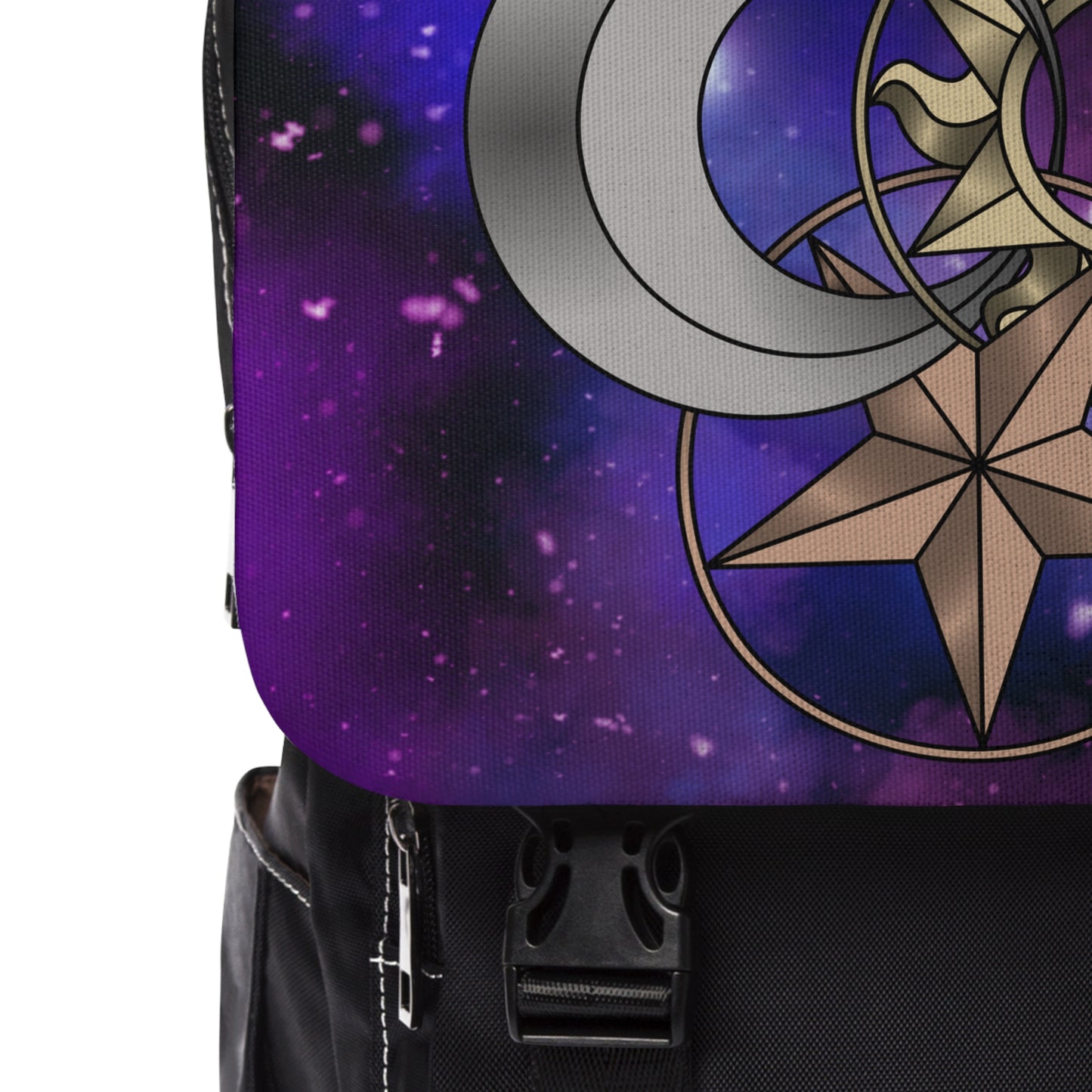 Celestial Trinity Casual Shoulder Backpack (Magenta)