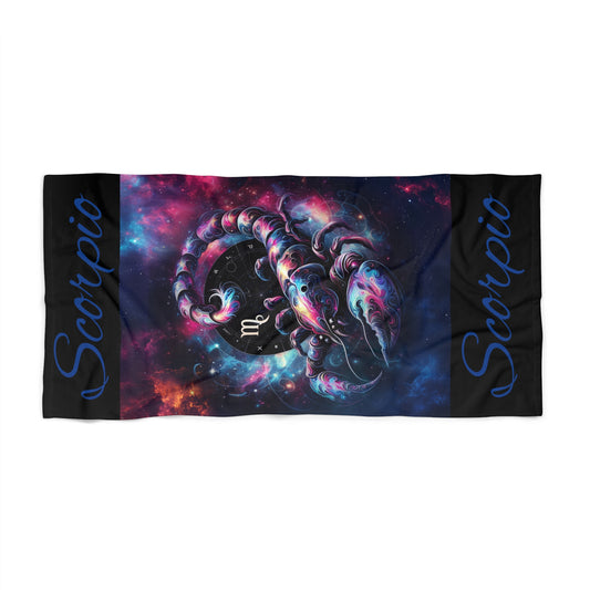 Astrological Scorpio Beach Towel