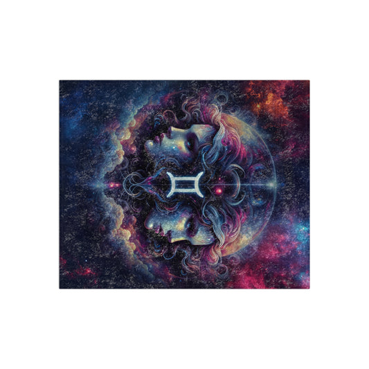 Celestial Zodiac Velvet Blanket (Gemini)