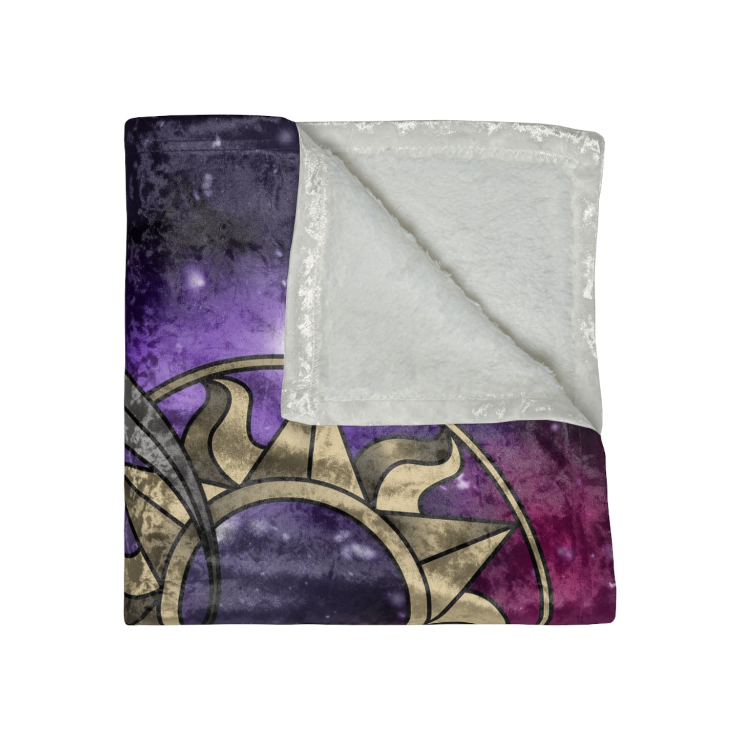Celestial Trinity Velvet Blanket (Orange)