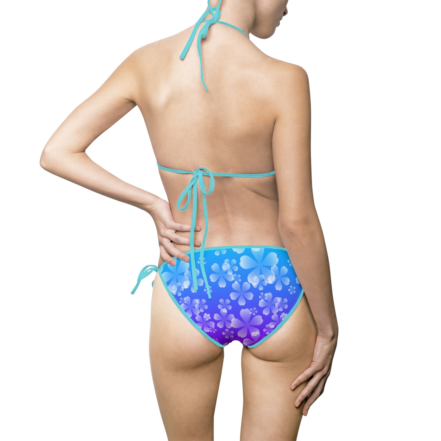 Blurple Sakura Bikini Swimsuit