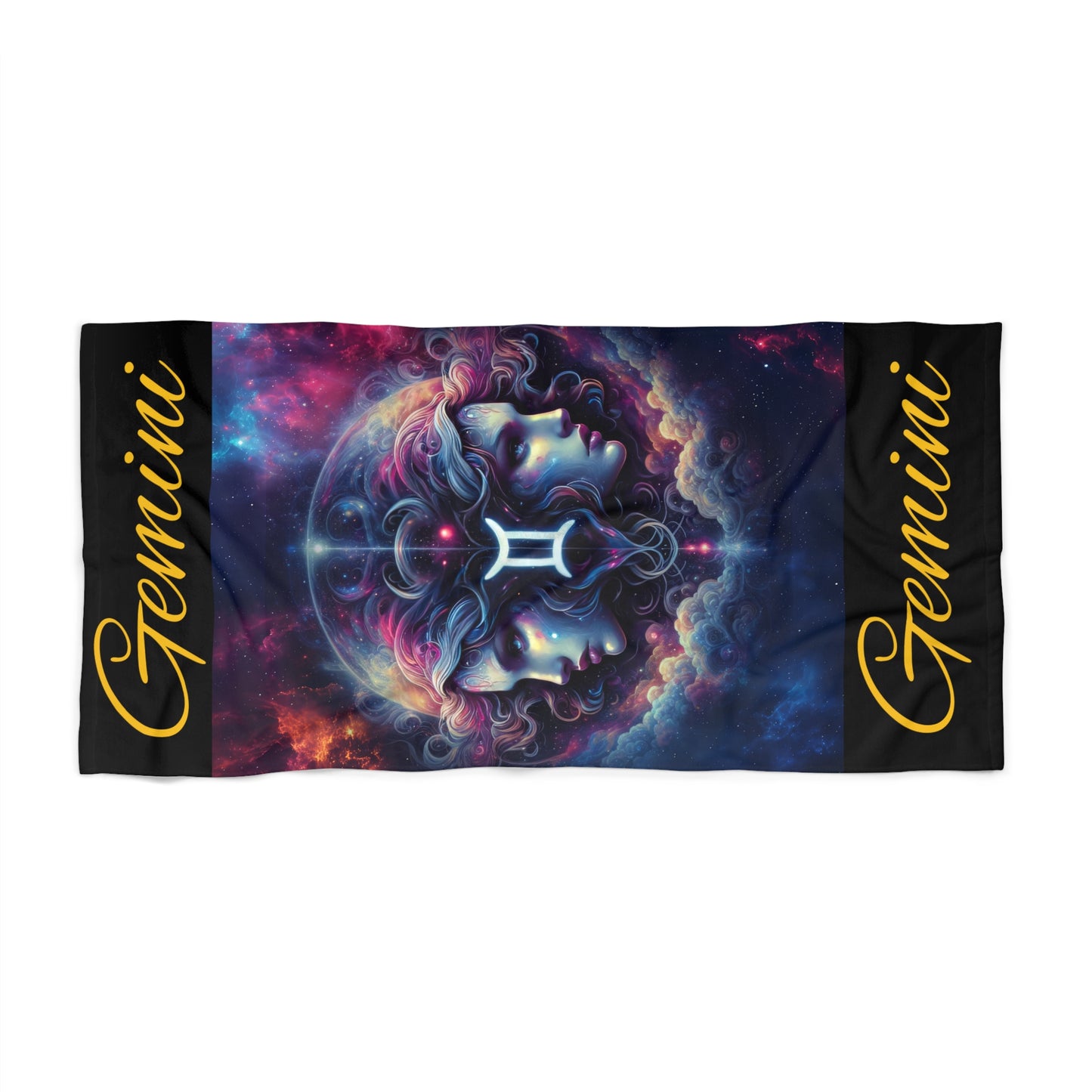 Astrological Gemini Beach Towel