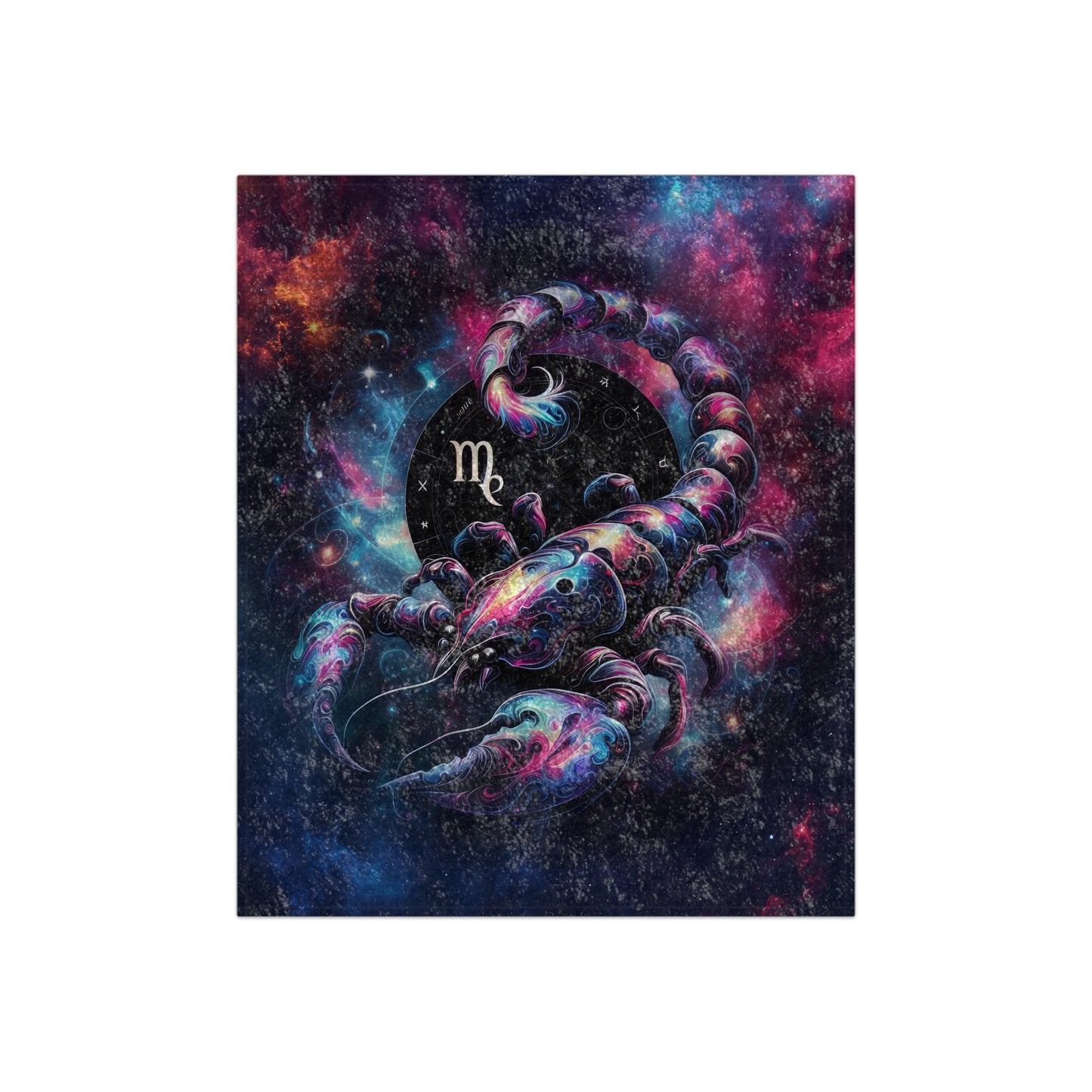 Celestial Zodiac Velvet Blanket (Scorpio)
