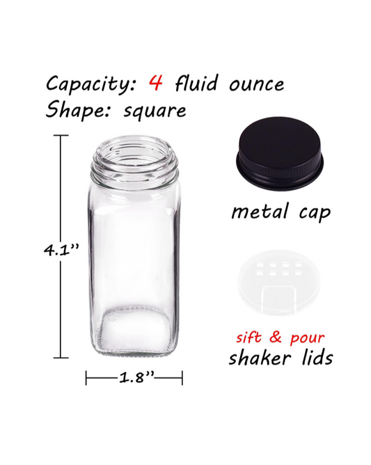 Glass Salt & pepper shakers