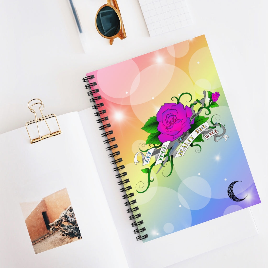 Let UR Beauty Run Wild (Spiral Notebook/Ruled Line)