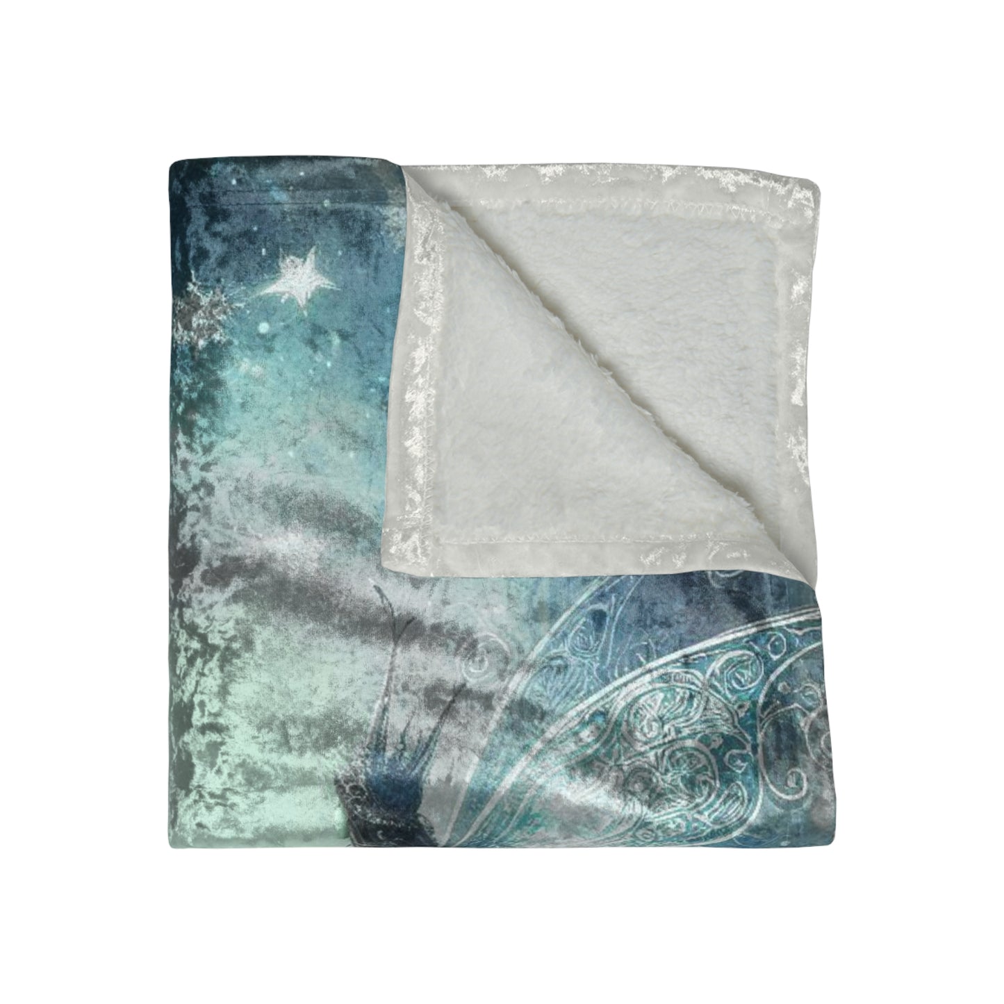 Winter Fairy Crushed Velvet Blanket