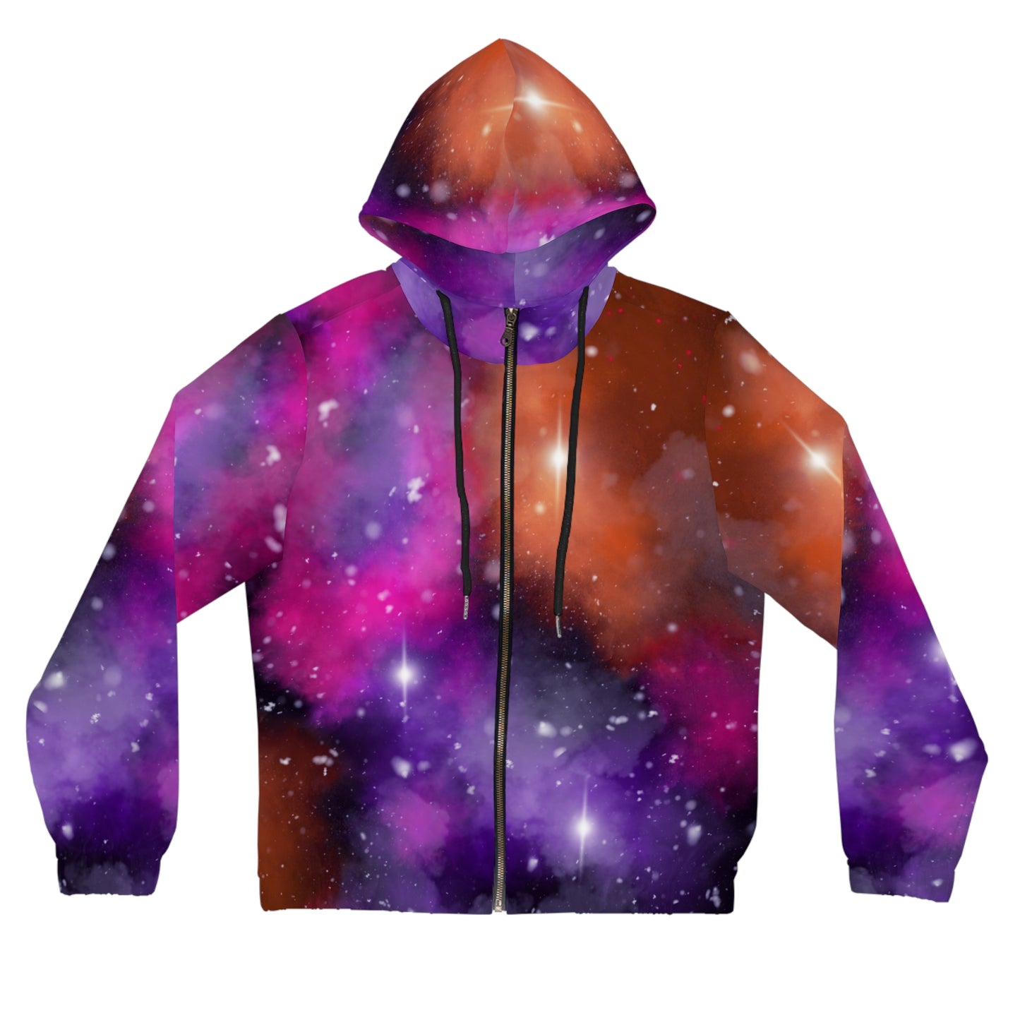 Celestial Trinity Full-Zip Hoodie (Orange)