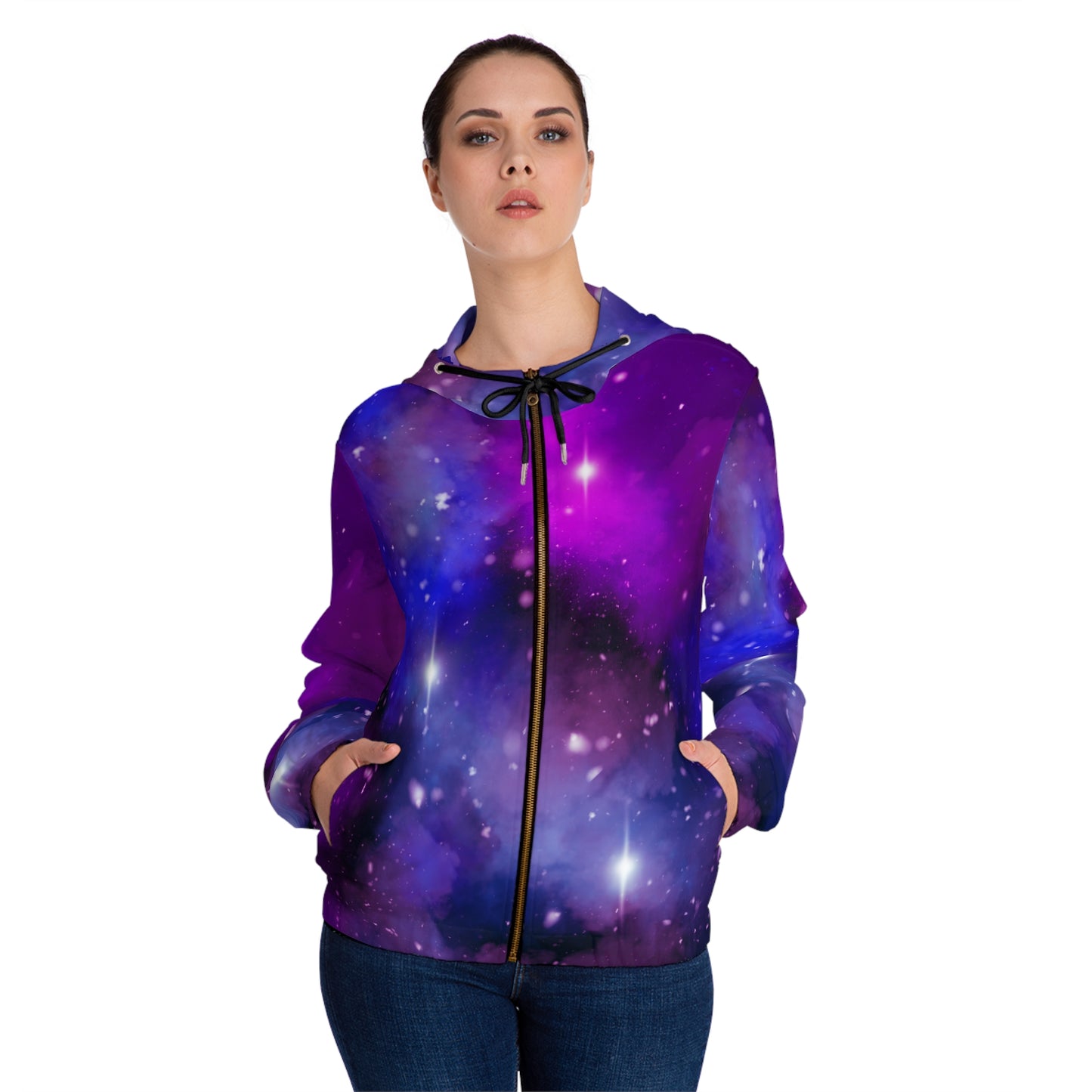 Celestial Trinity Full-Zip Hoodie (Magenta)