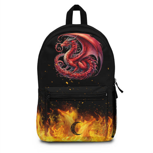 Fire Red Dragon Backpack