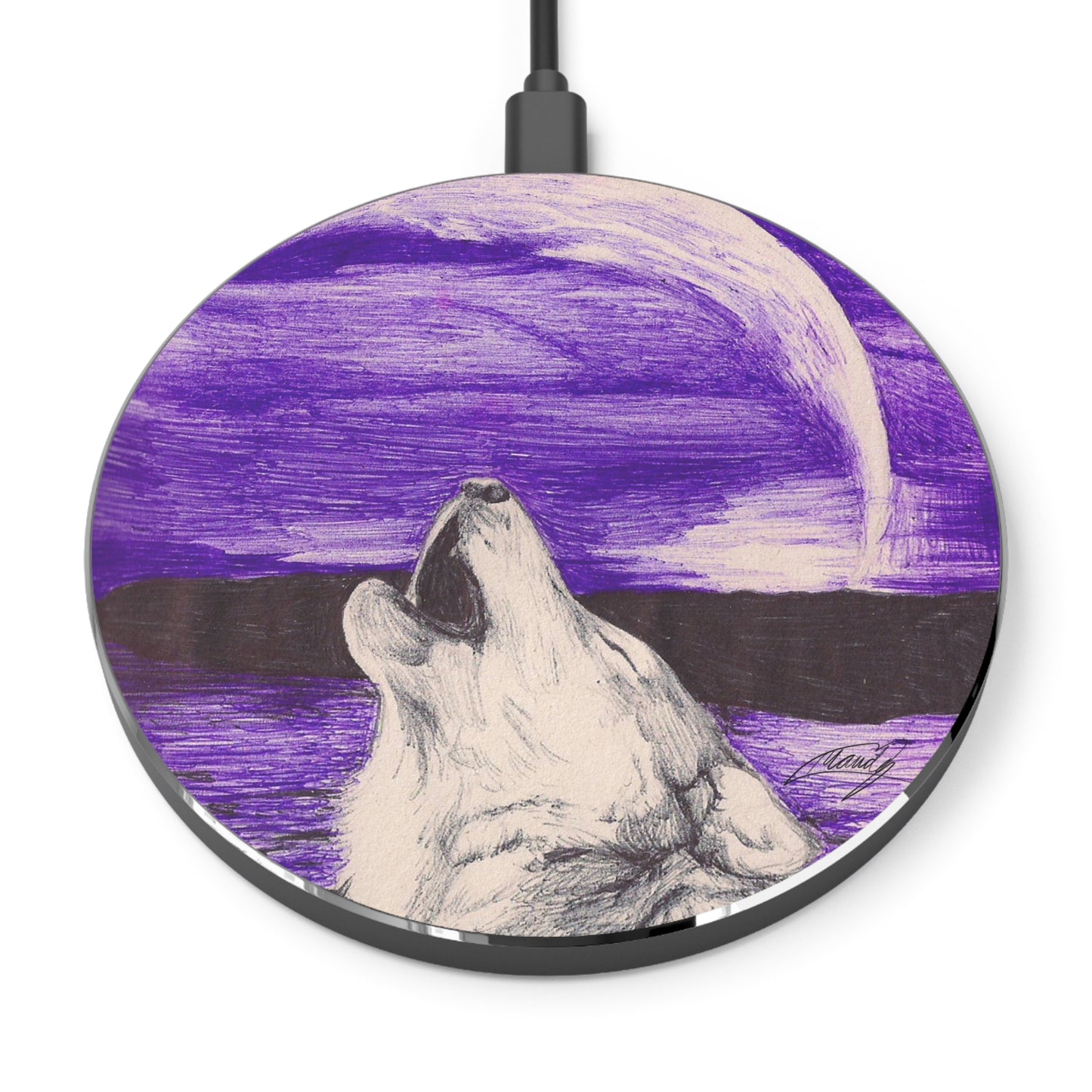 Howling wolf Wireless Charger