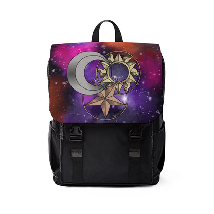 Celestial Trinity Casual Shoulder Backpack (Orange)