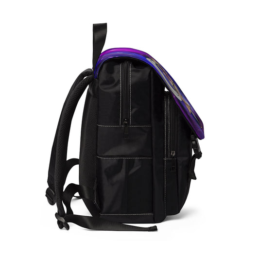 Celestial Trinity Casual Shoulder Backpack (Magenta)