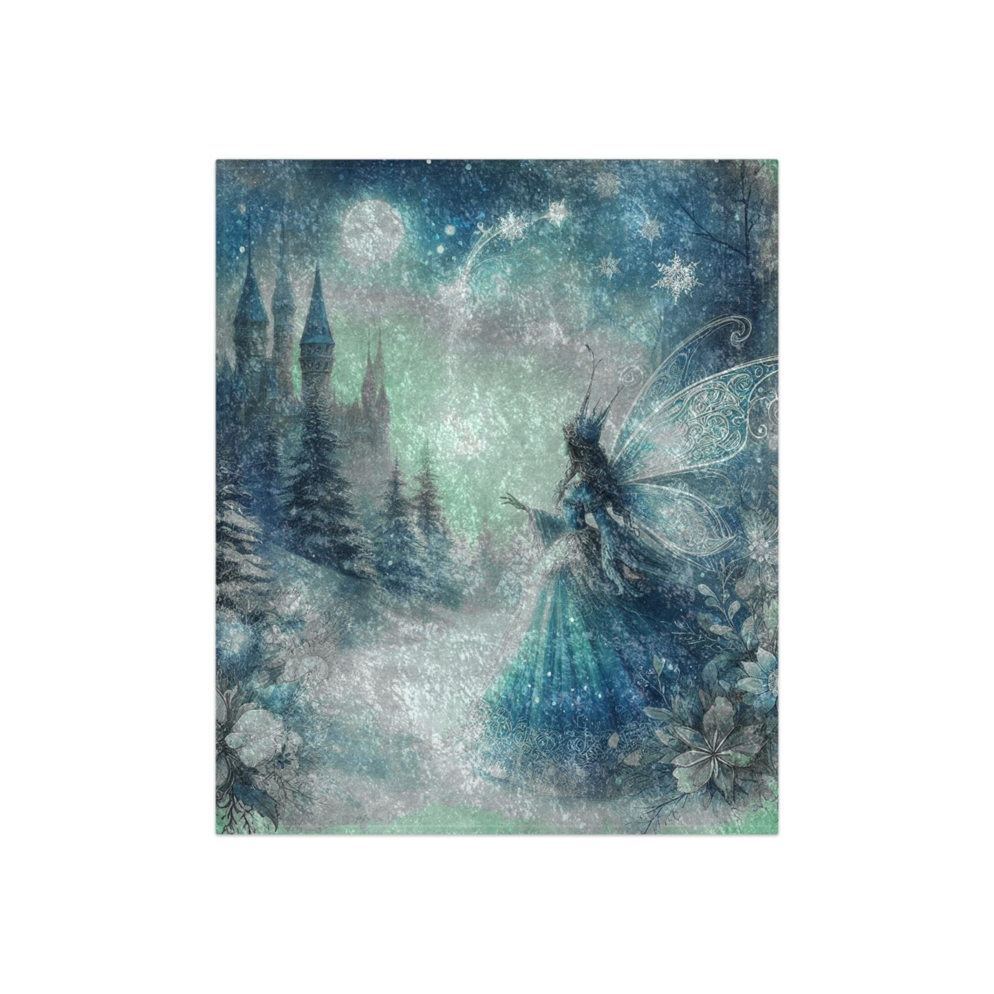 Winter Fairy Crushed Velvet Blanket