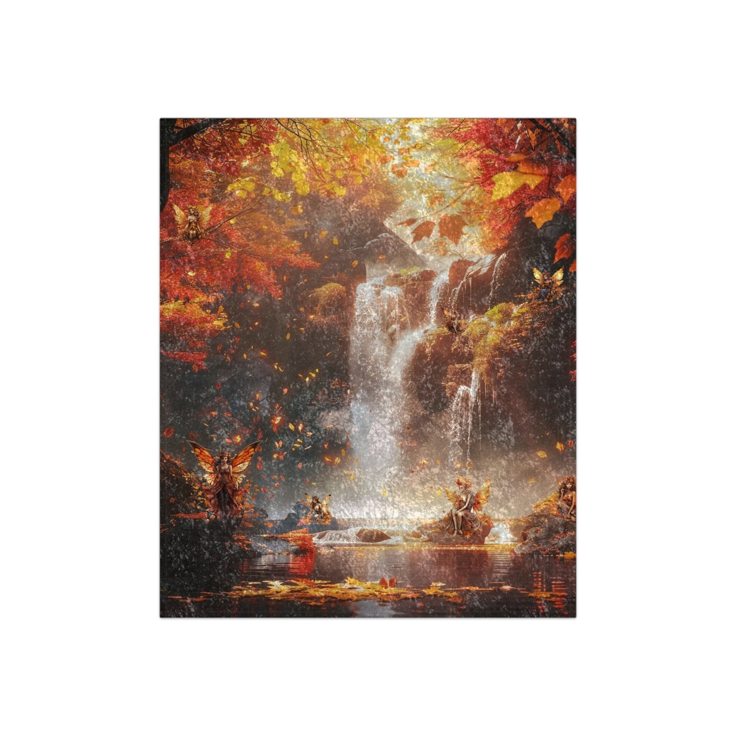 Fairy Falls Crushed Velvet Blanket