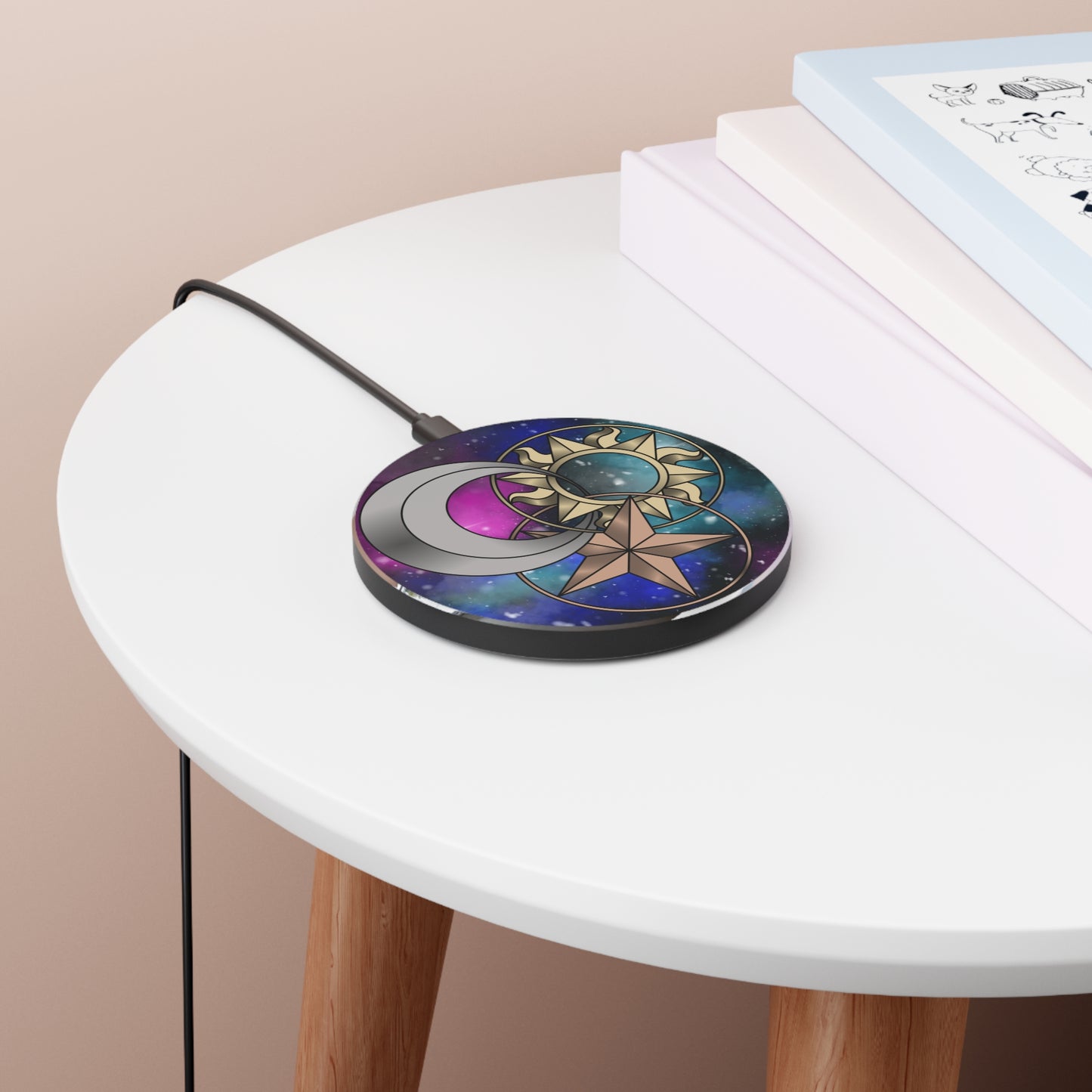 Celestial Trinity (teal) Wireless Charger