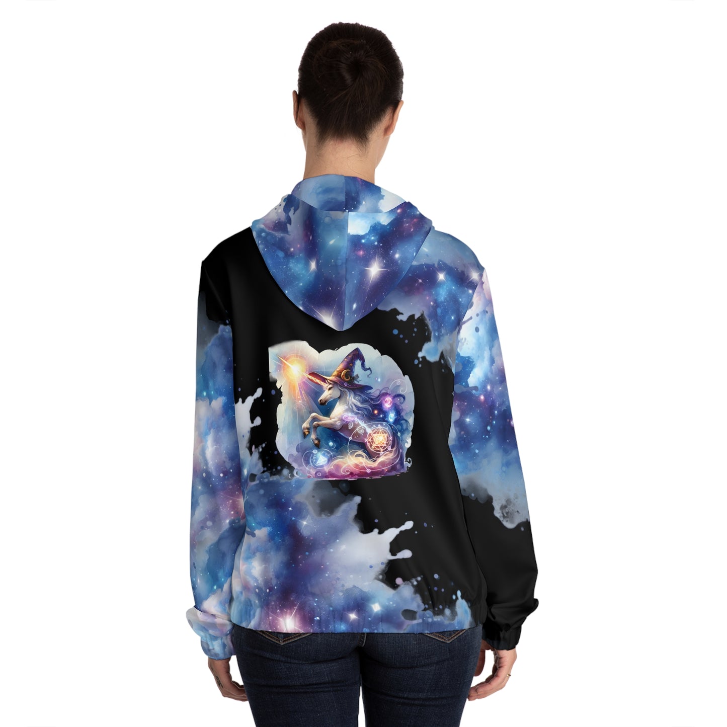 Wizardly Unicorn Full-Zip Hoodie (Teal)