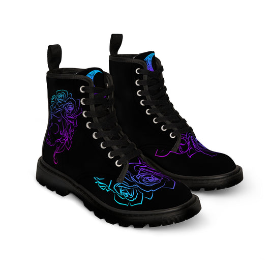 Skull n roses Women's Canvas Boots