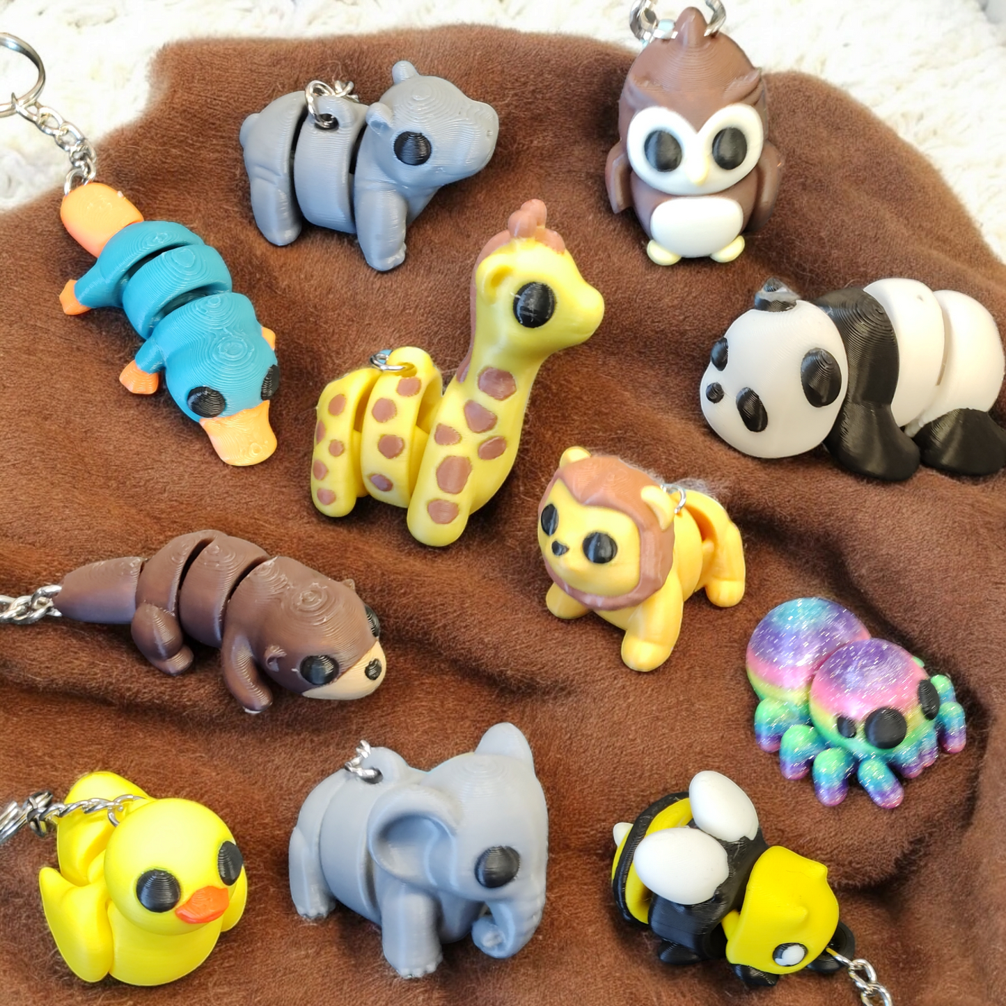 Animal Flexi keychain