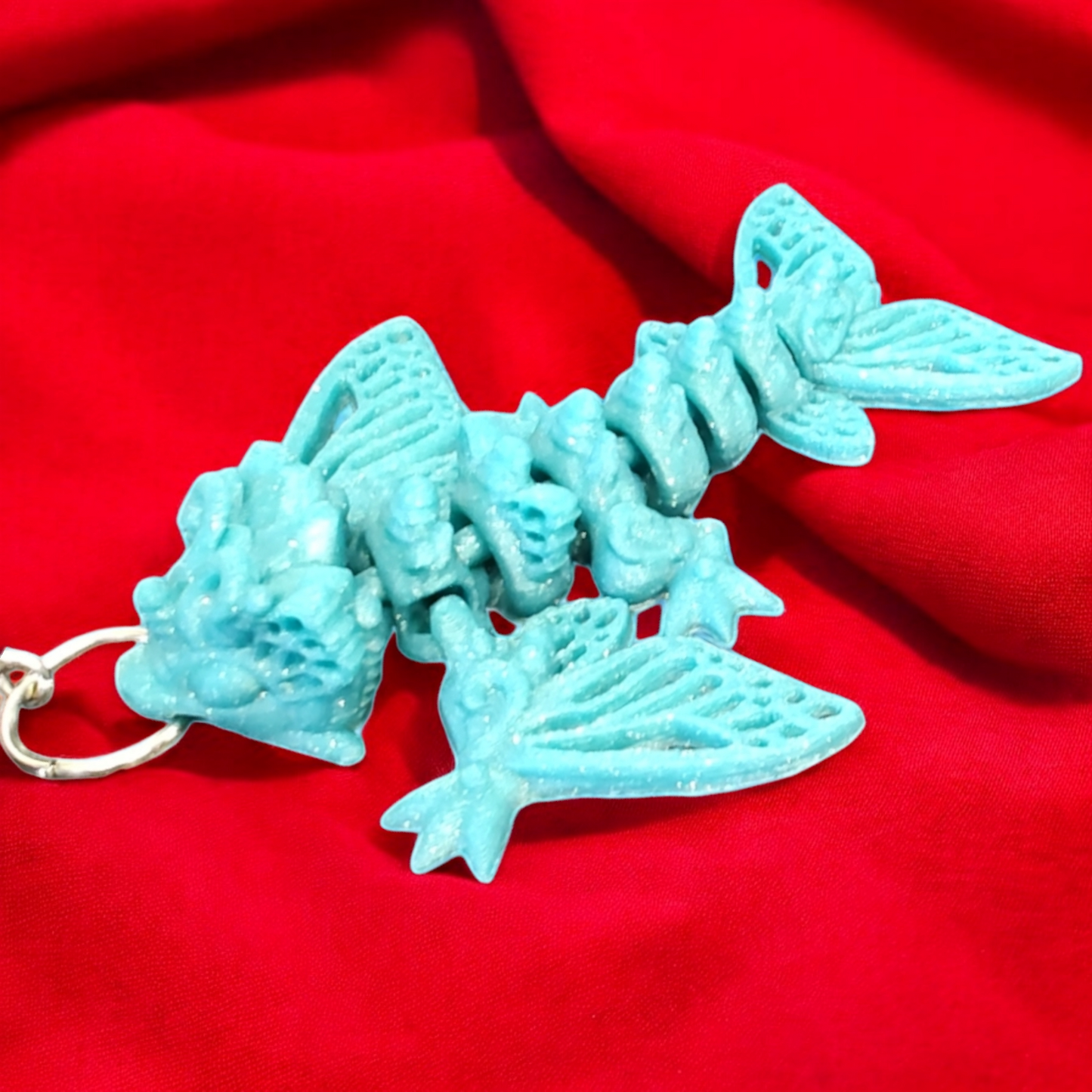 Butterfly dragon flexi keychains