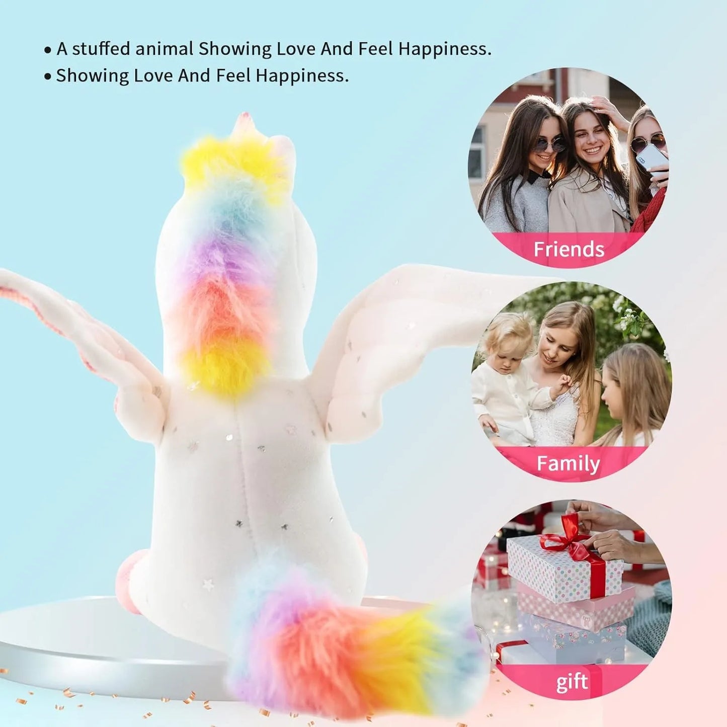 Rainbow Unicorn Plush Toys