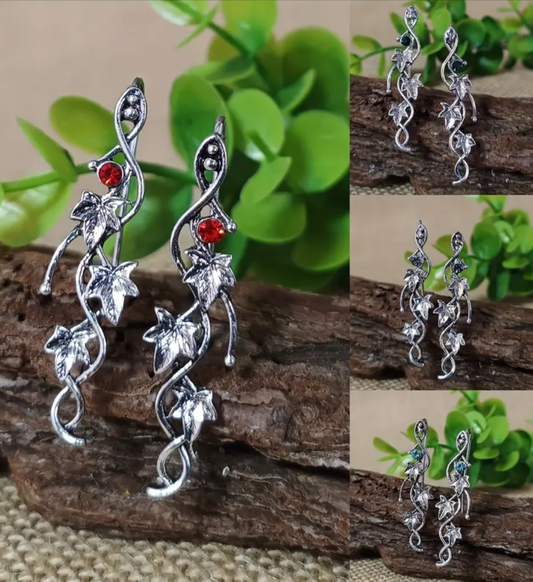 Elven Ivy hook earrings