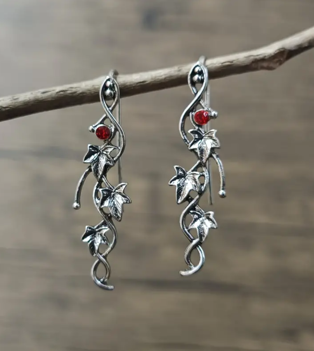 Elven Ivy hook earrings