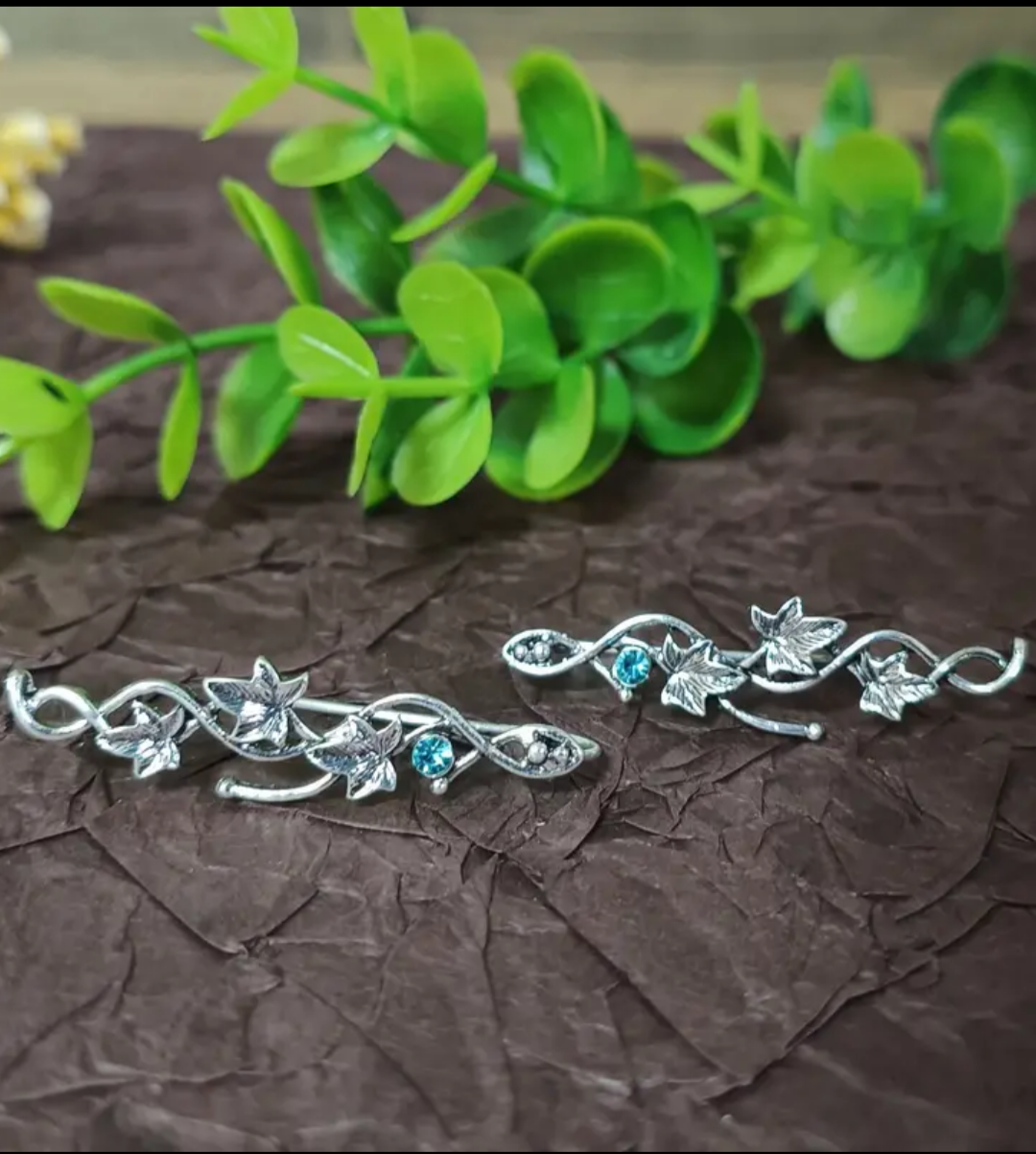 Elven Ivy hook earrings