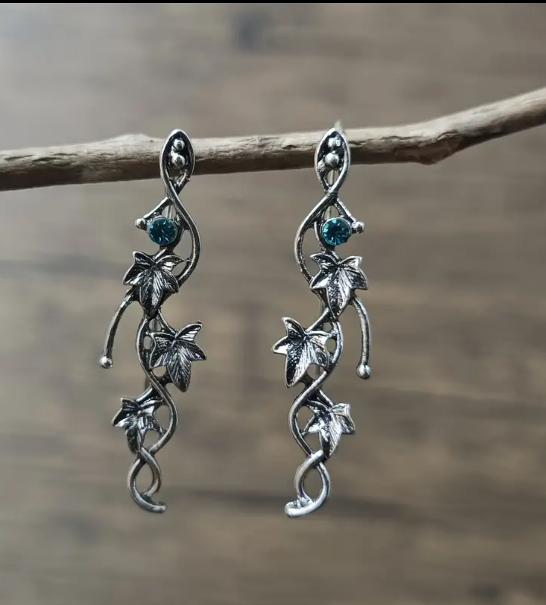 Elven Ivy hook earrings