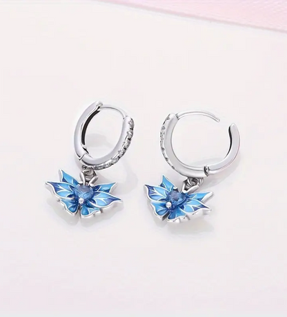 Butterfly earrings 925 sterling silver