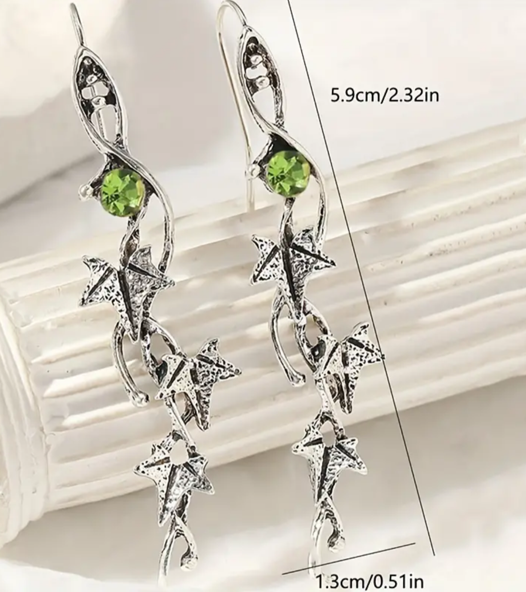 Elven Ivy hook earrings