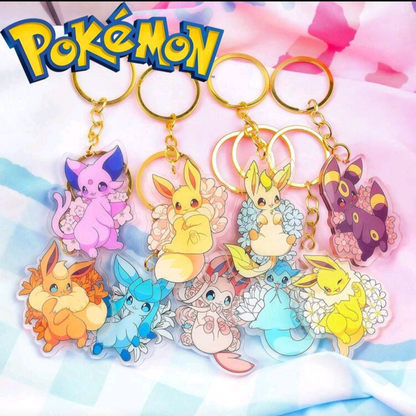 Eevee Evolution Acrylic Keychains