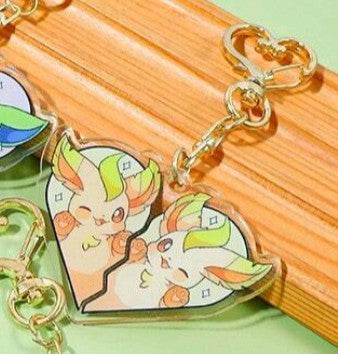 Shiny Eevee Evolution Acrylic Keychains