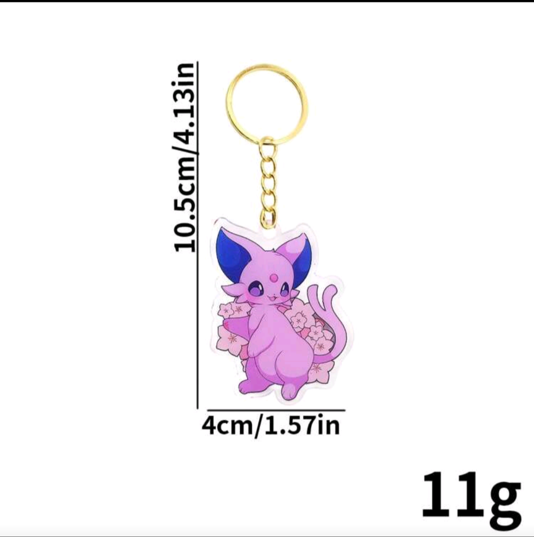 Eevee Evolution Acrylic Keychains