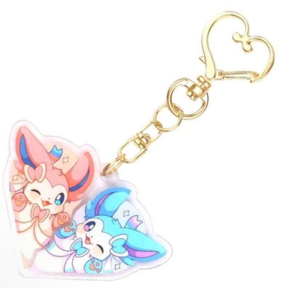 Shiny Eevee Evolution Acrylic Keychains