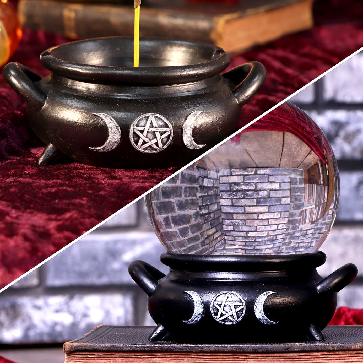 Cauldron Bubble Incense Burner