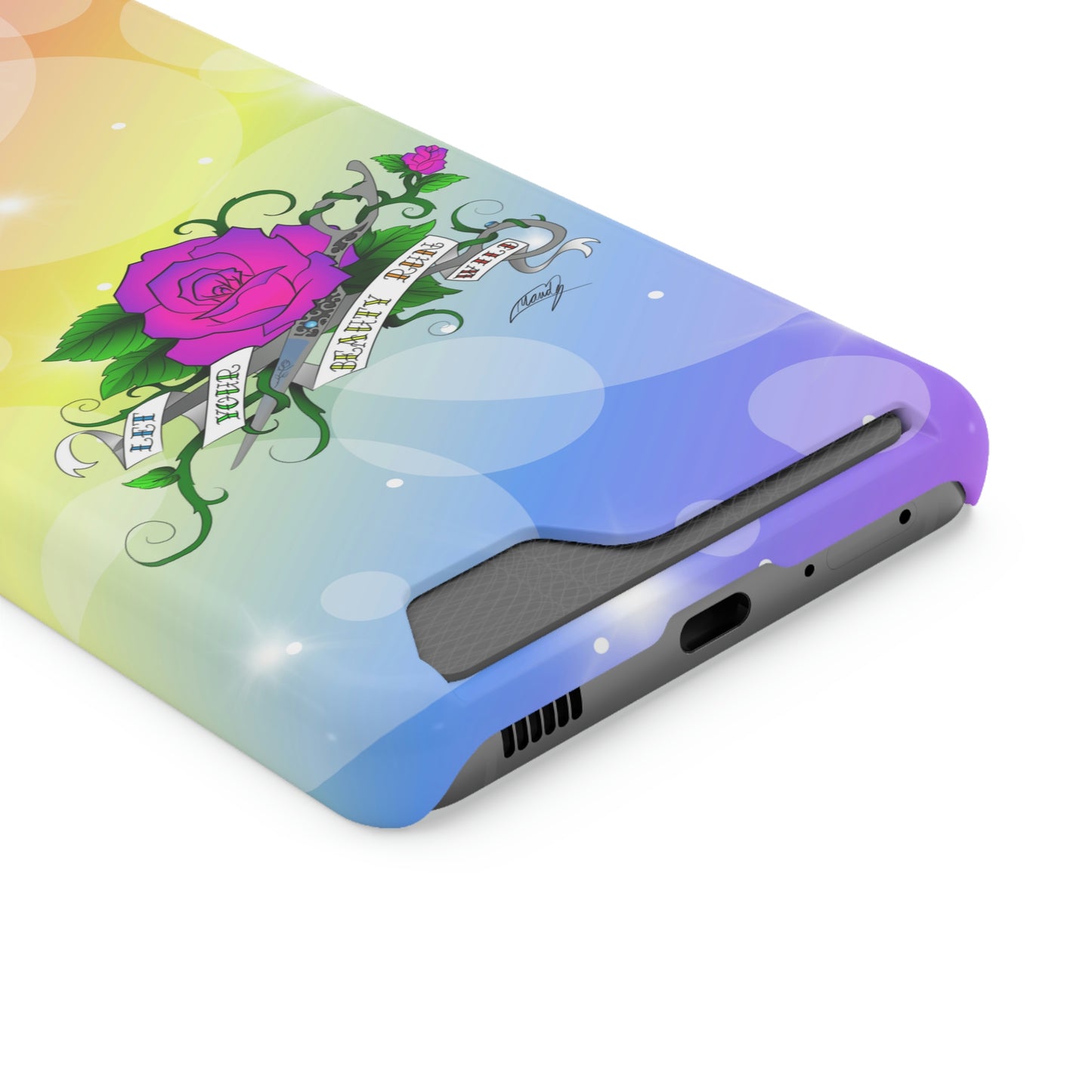 Let UR Beauty Run Wild (Phone Case W/Card Holder)