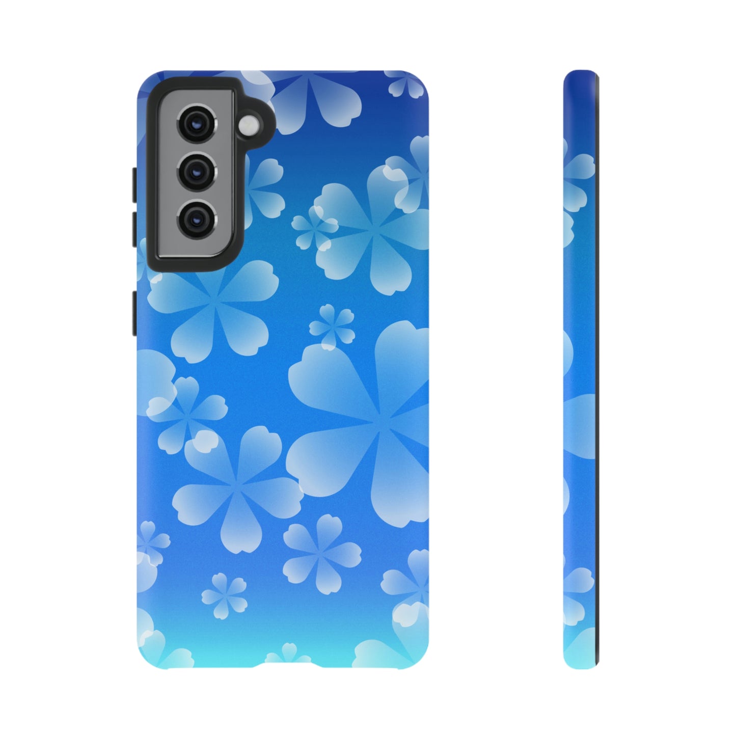 Blue with Cherry Blossom Tough Cases