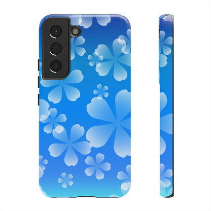 Blue with Cherry Blossom Tough Cases