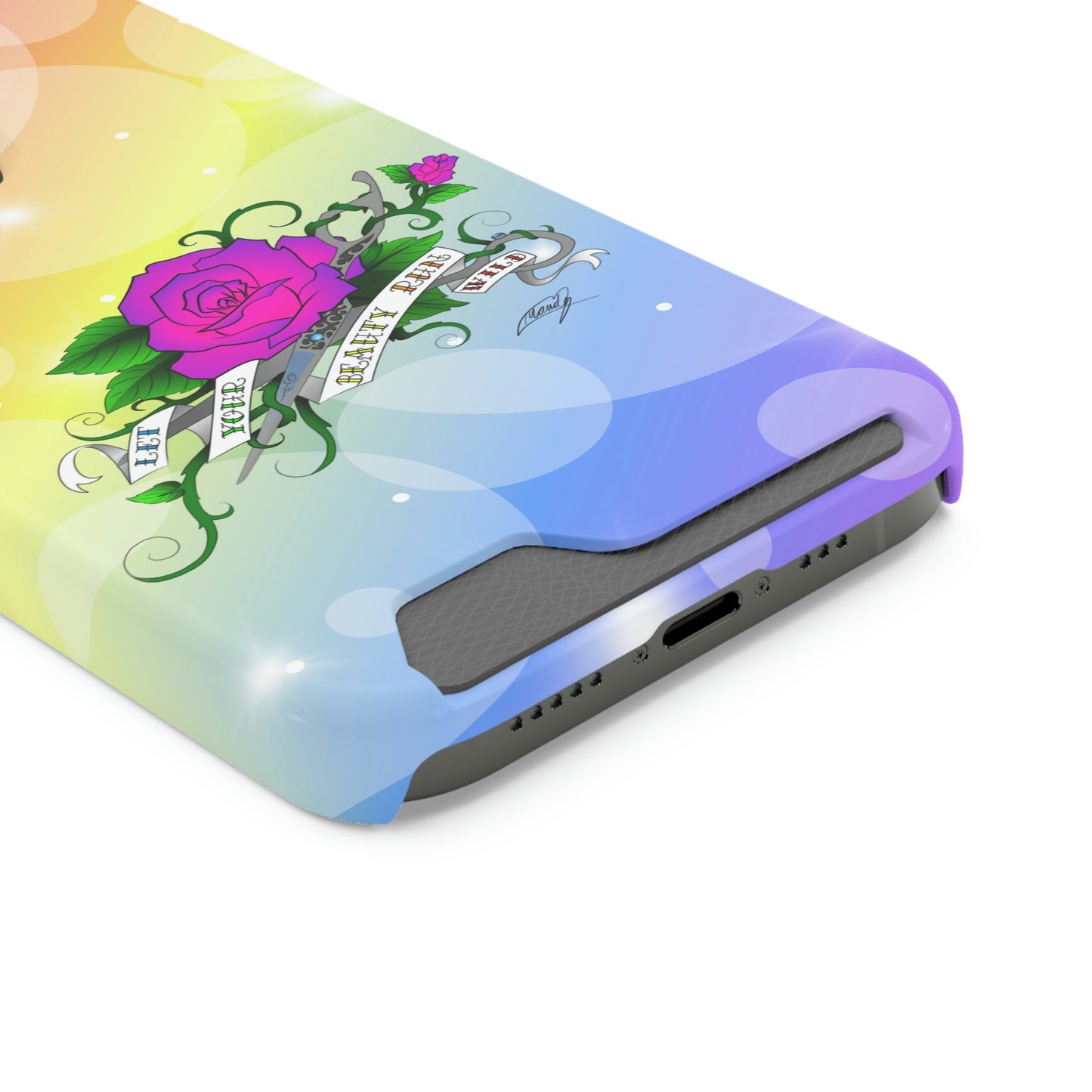 Let UR Beauty Run Wild (Phone Case W/Card Holder)